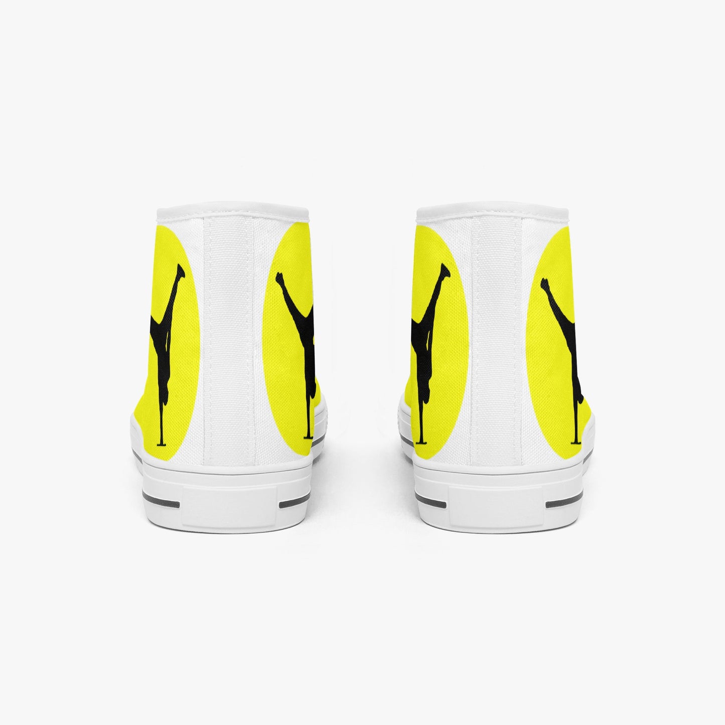 The Balance Guru Classic High - Top Canvas Shoes - White/Black - Gregg Acini Adoree Designs - High Tops