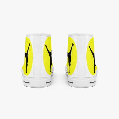 The Balance Guru Classic High - Top Canvas Shoes - White/Black - Gregg Acini Adoree Designs - High Tops