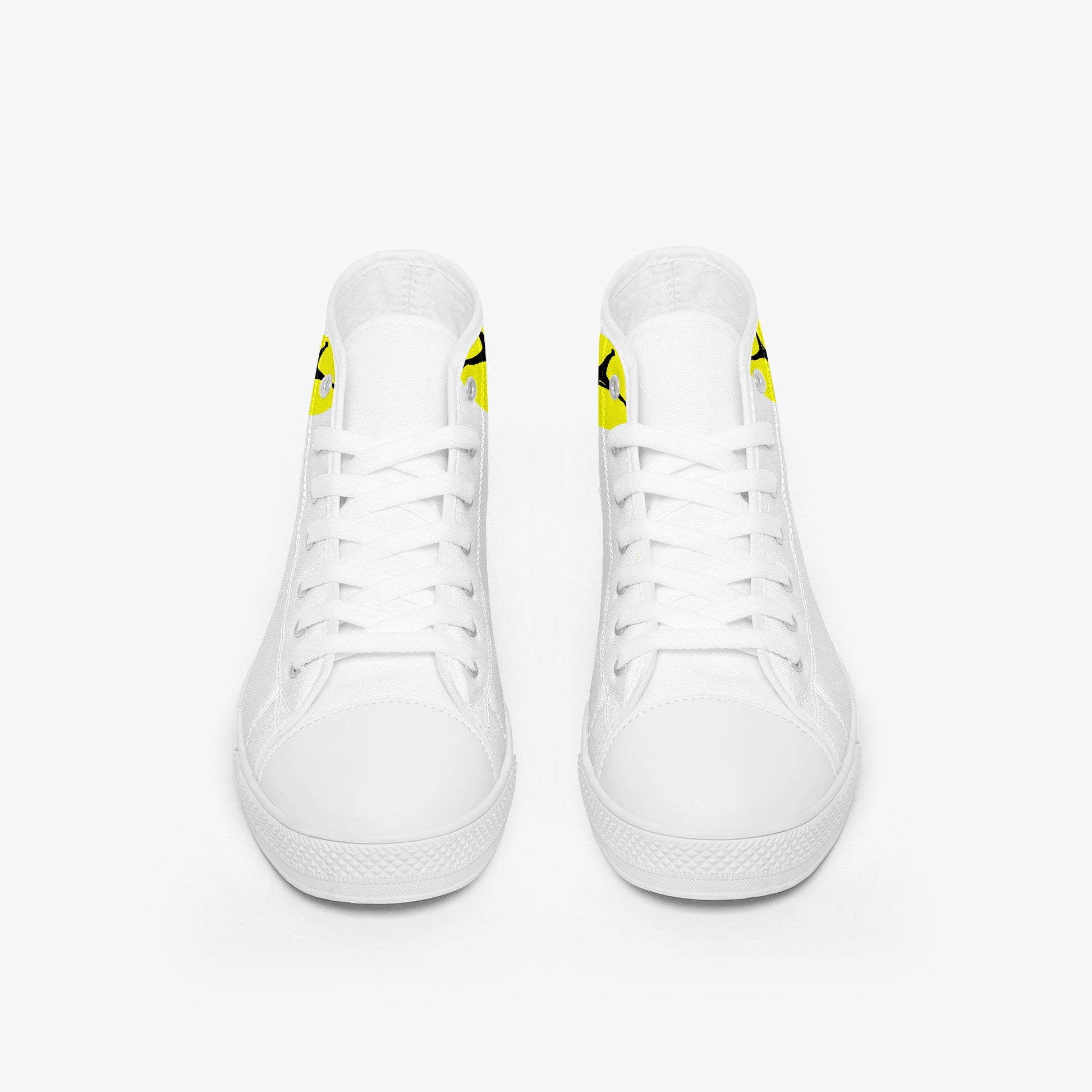 The Balance Guru Classic High - Top Canvas Shoes - White/Black - Gregg Acini Adoree Designs - High Tops