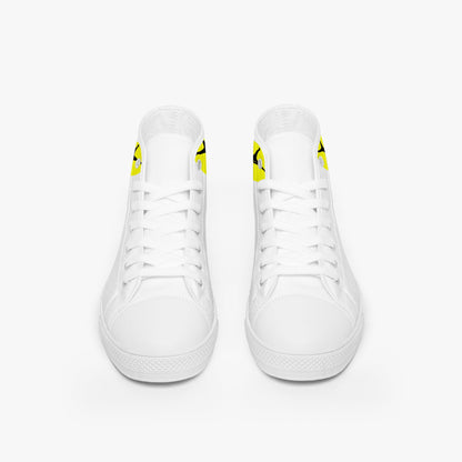 The Balance Guru Classic High - Top Canvas Shoes - White/Black - Gregg Acini Adoree Designs - High Tops