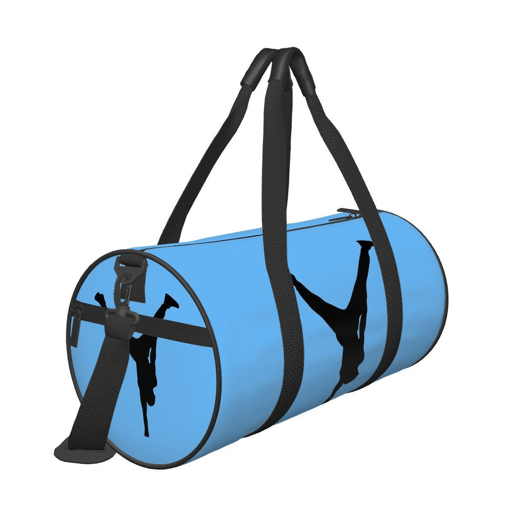 The Balance Guru Cylinder Duffle Bag Large Capacity Blue - Gregg Acini Adoree Designs - Luggage