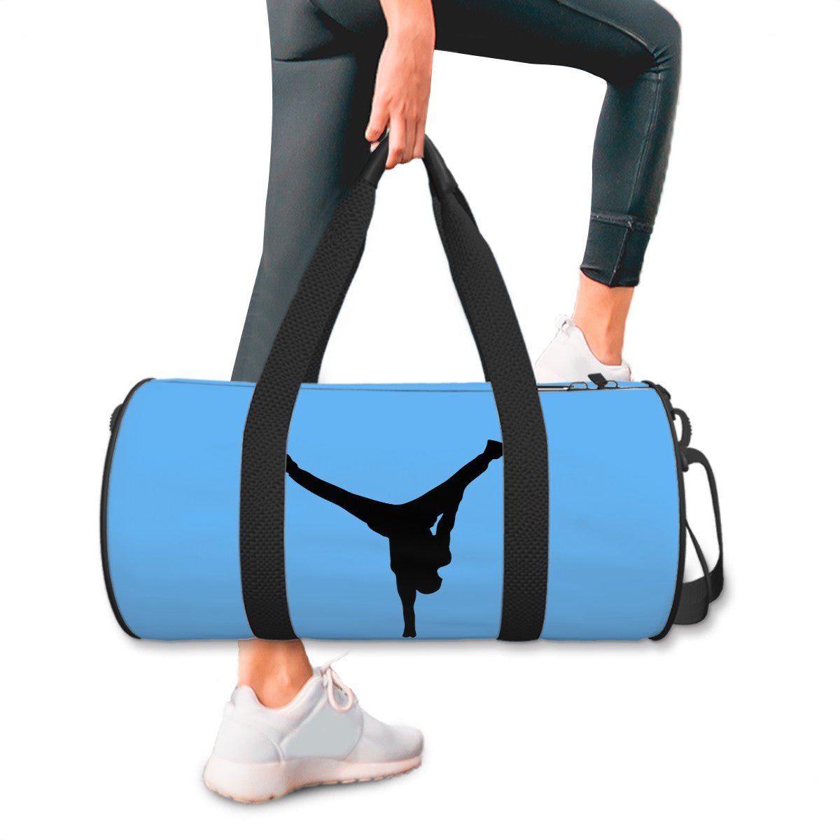 The Balance Guru Cylinder Duffle Bag Large Capacity Blue - Gregg Acini Adoree Designs - Luggage