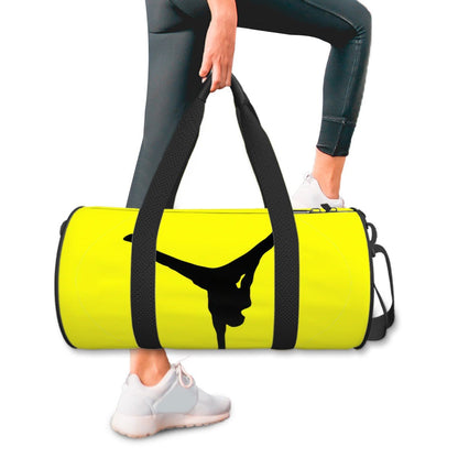The Balance Guru Cylinder Duffle Bag Large Capacity Yellow - Gregg Acini Adoree Designs - Luggage