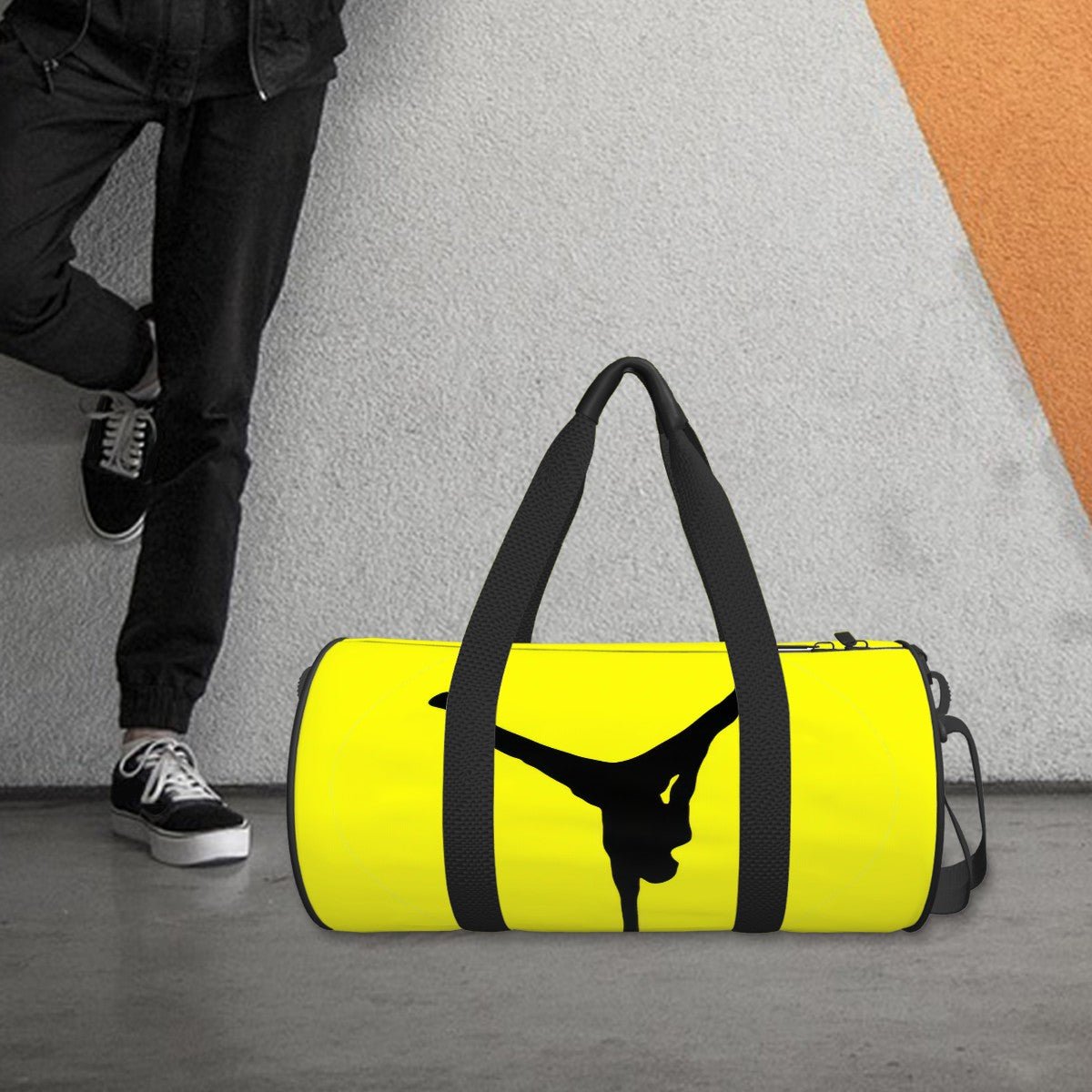 The Balance Guru Cylinder Duffle Bag Large Capacity Yellow - Gregg Acini Adoree Designs - Luggage