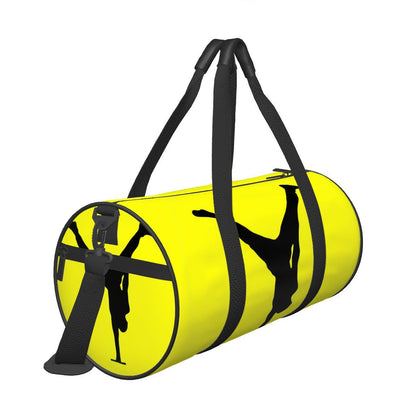 The Balance Guru Cylinder Duffle Bag Large Capacity Yellow - Gregg Acini Adoree Designs - Luggage