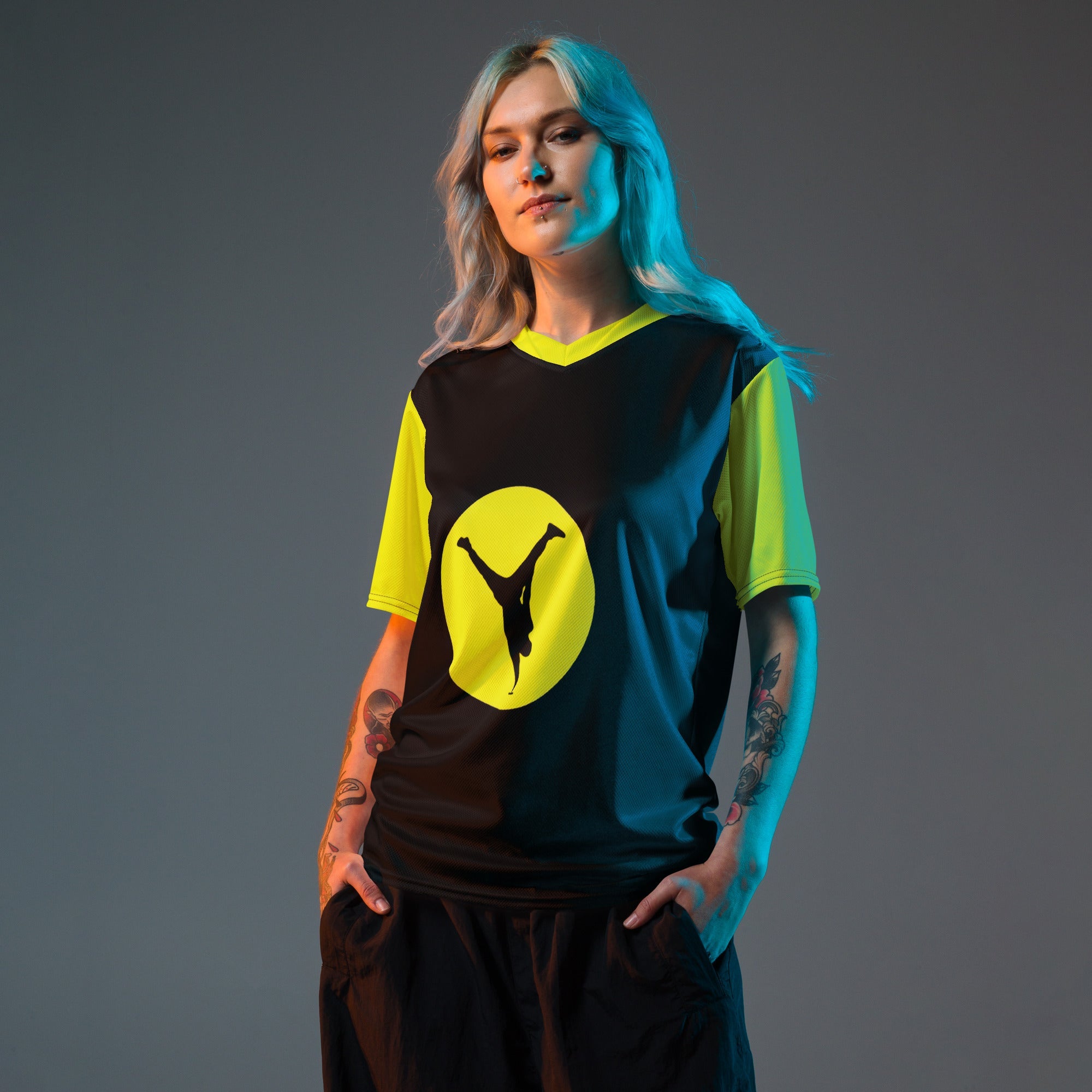 The Balance Guru Recycled unisex sports jersey - Gregg Acini Adoree Designs - Sports Jersey