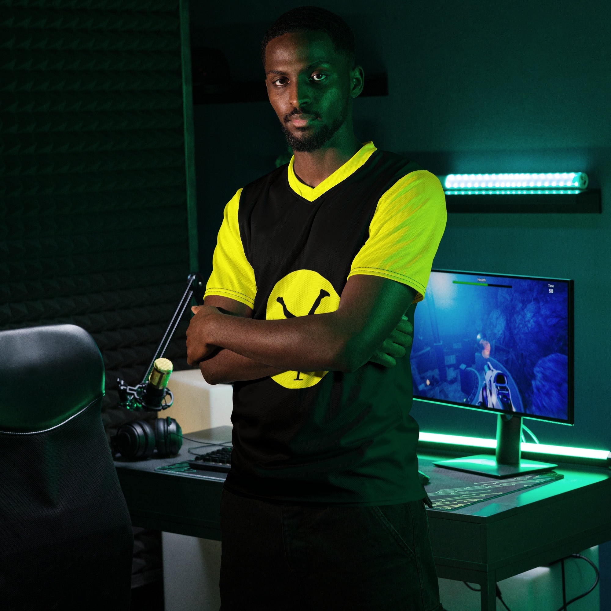 The Balance Guru Recycled unisex sports jersey - Gregg Acini Adoree Designs - Sports Jersey