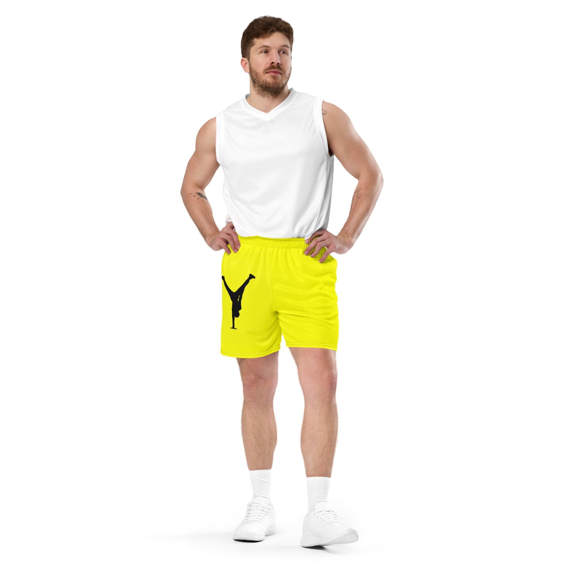 The Balance Guru Unisex mesh shorts - Gregg Acini Adoree Designs - Shorts