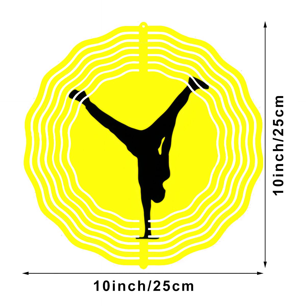 The Balance Guru Wind Spinner 3D Metal Hanging Ornament (Made in USA) - Gregg Acini Adoree Designs - Garden Decor