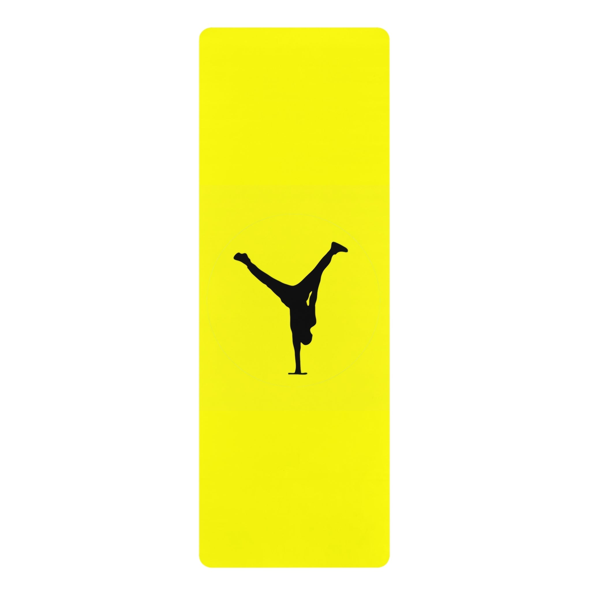 The Balance Guru Yoga Mat — Bright Yellow Non - Slip Rubber Mat - Gregg Acini Adoree Designs - Yoga Mat