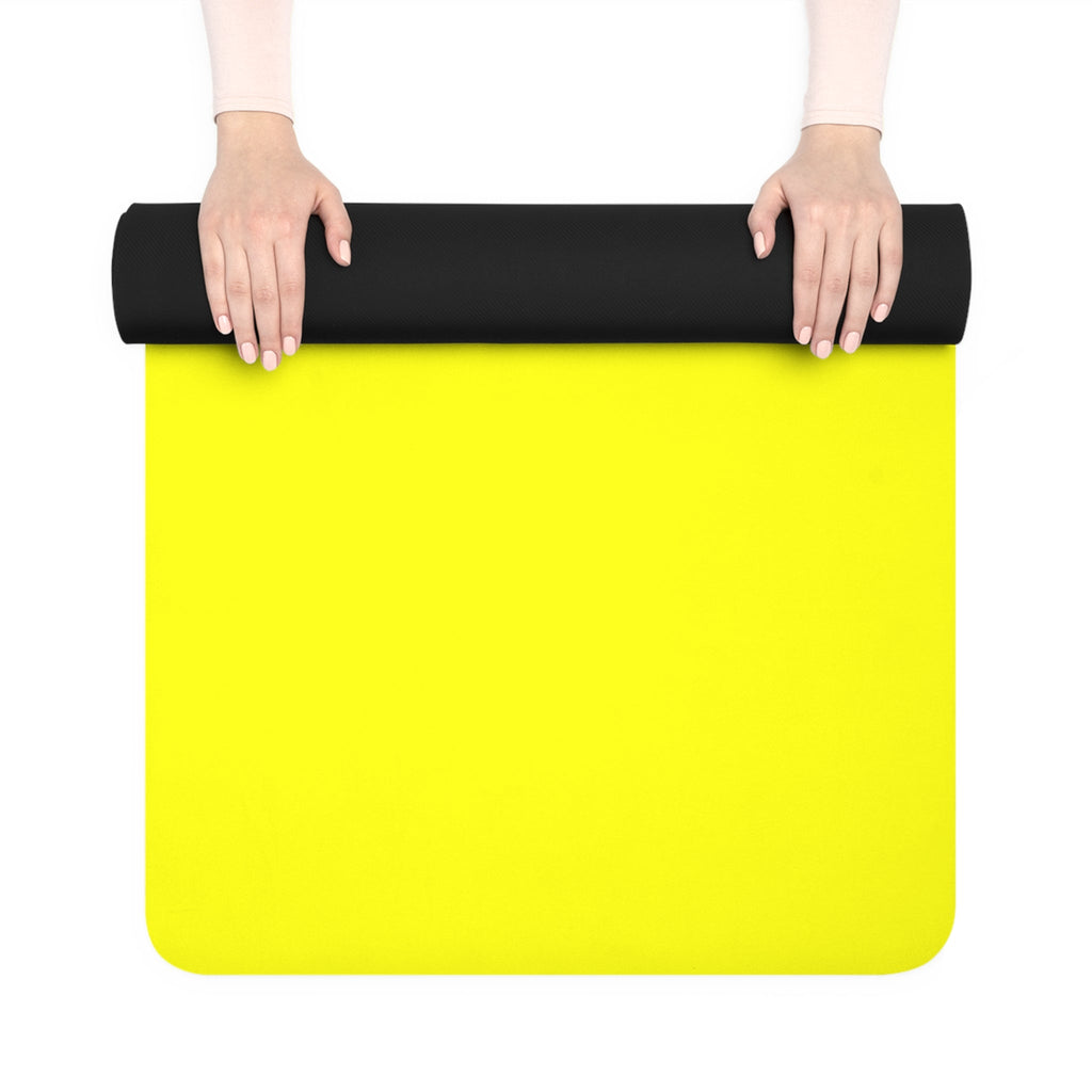 The Balance Guru Yoga Mat — Bright Yellow Non - Slip Rubber Mat - Gregg Acini Adoree Designs - Yoga Mat