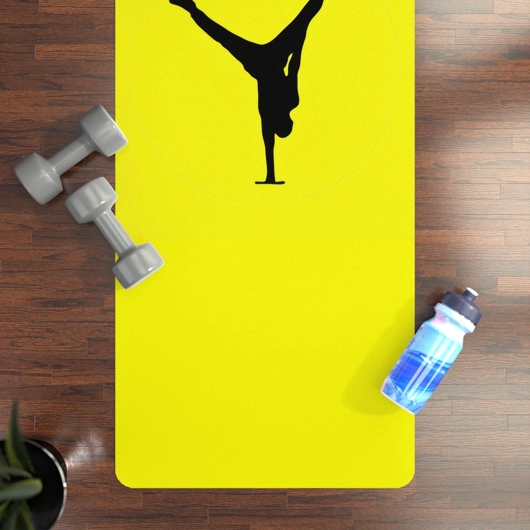 The Balance Guru Yoga Mat — Bright Yellow Non - Slip Rubber Mat - Gregg Acini Adoree Designs - Yoga Mat
