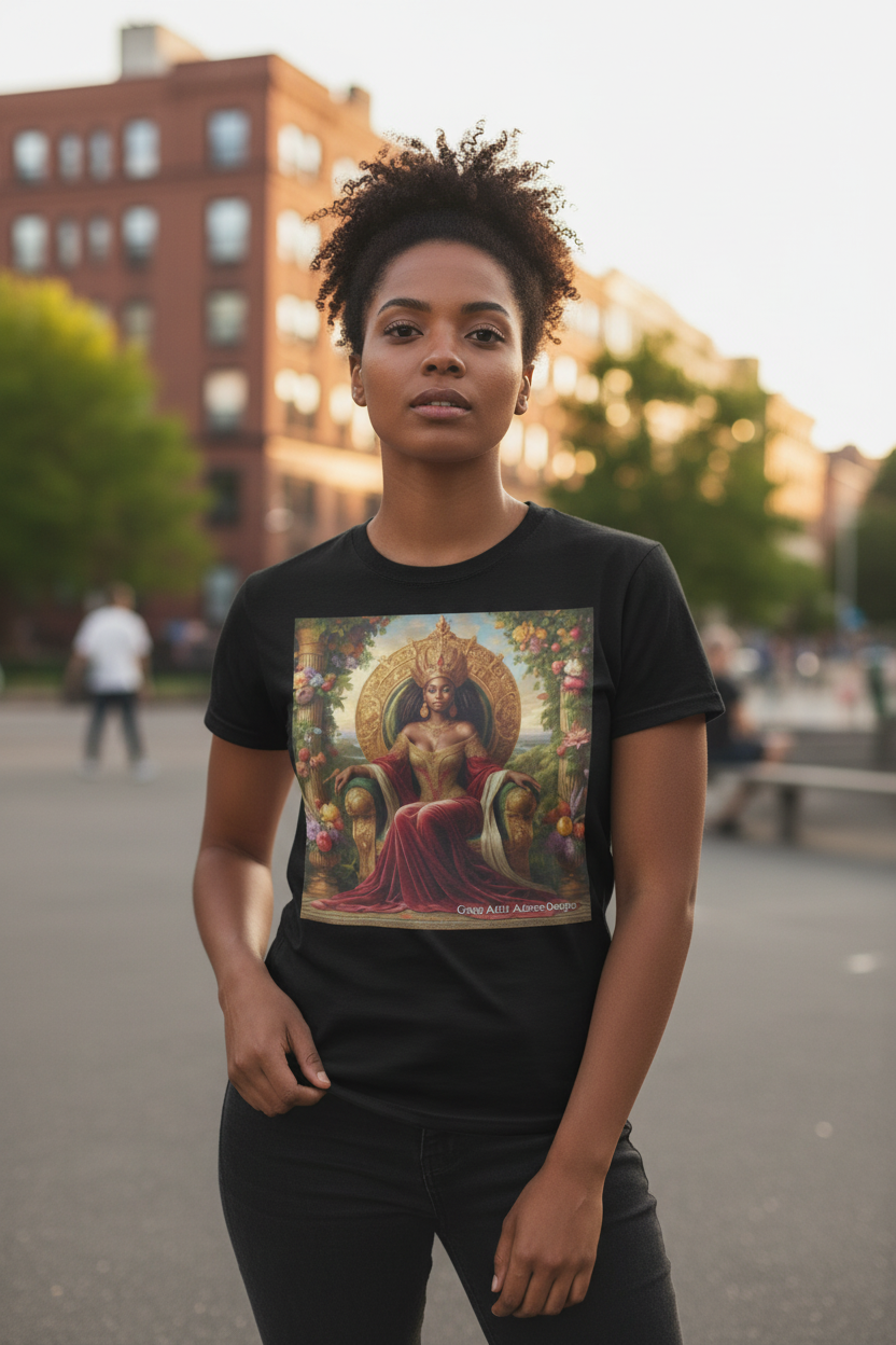 The Enthroned Queen - Black Tee Lifestyle