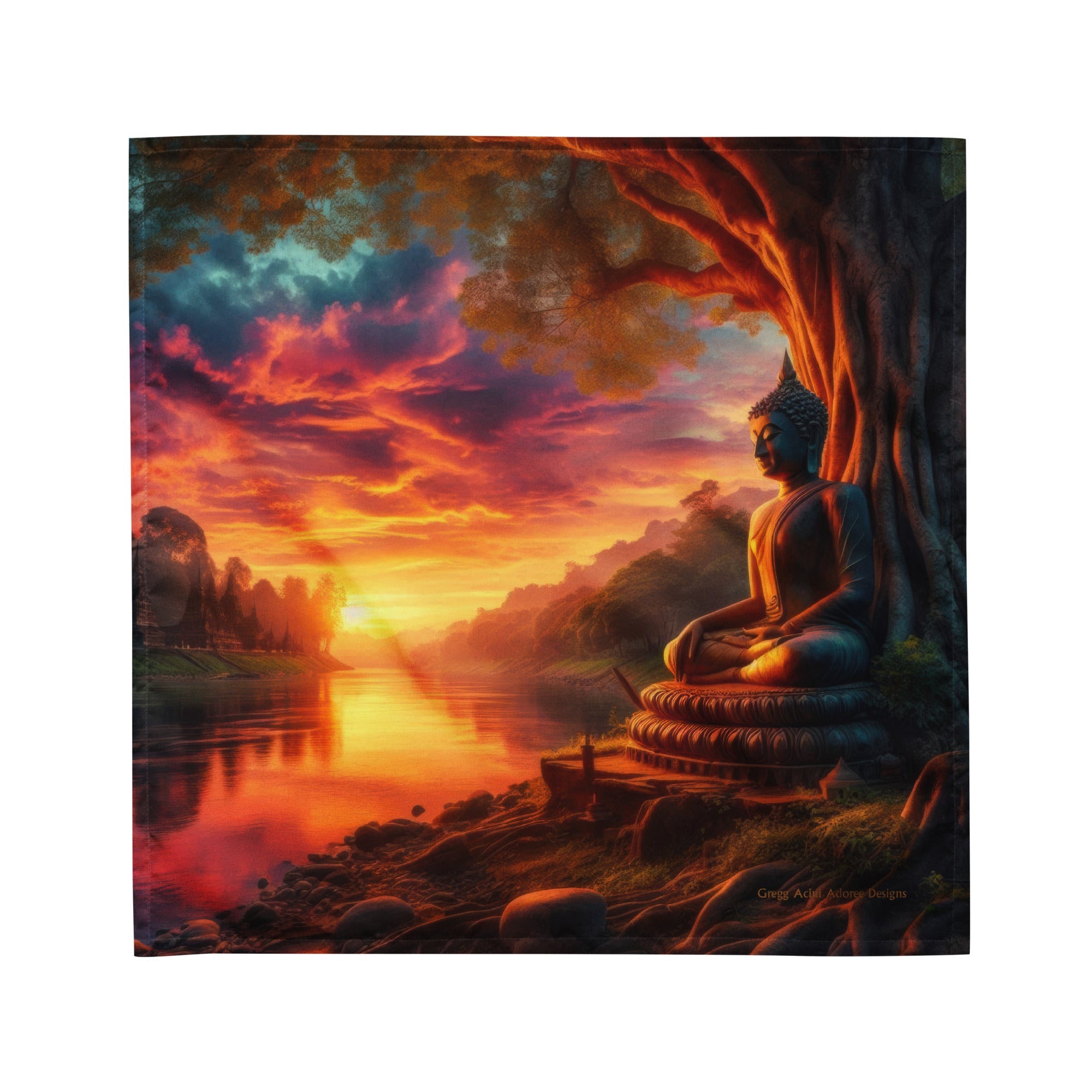 Tranquility All - over print bandana - Gregg Acini Adoree Designs - Bandana