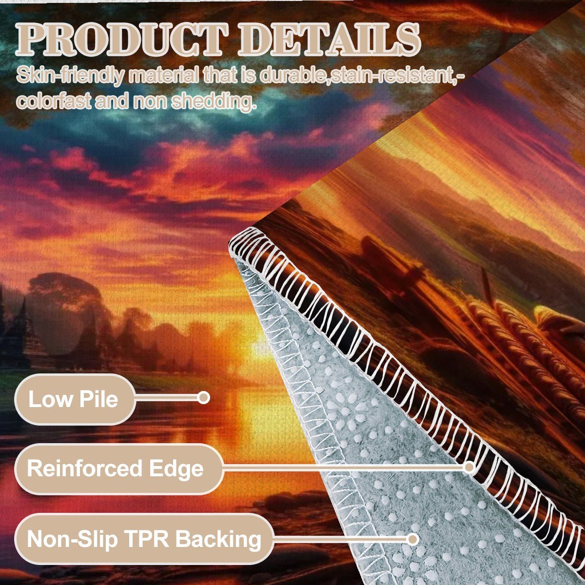 Tranquility Area Mat - Gregg Acini Adoree Designs - Rugs & Mats