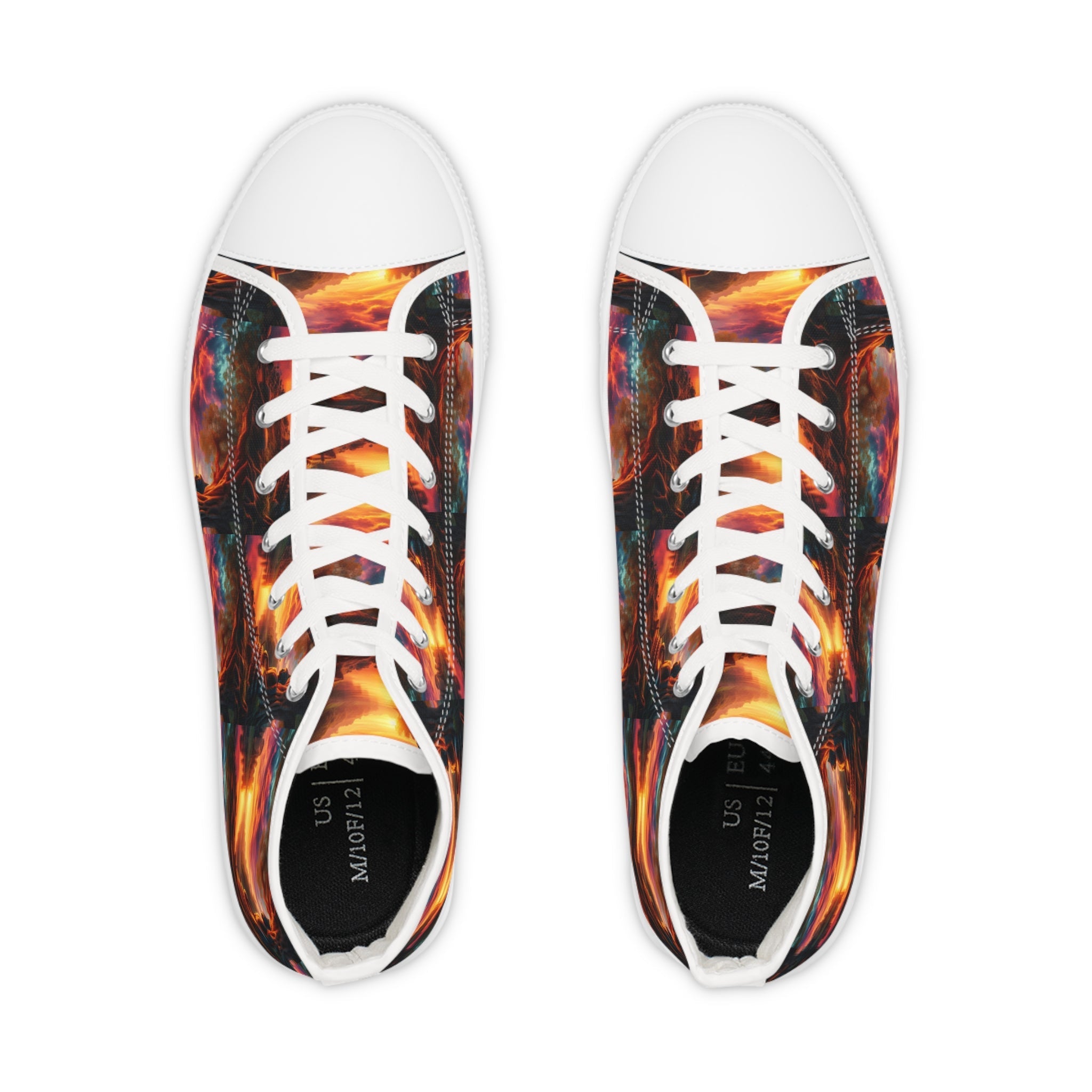 Tranquility Artistic High Top Sneakers by Gregg Acini Adoree Designs - Gregg Acini Adoree Designs - Shoes