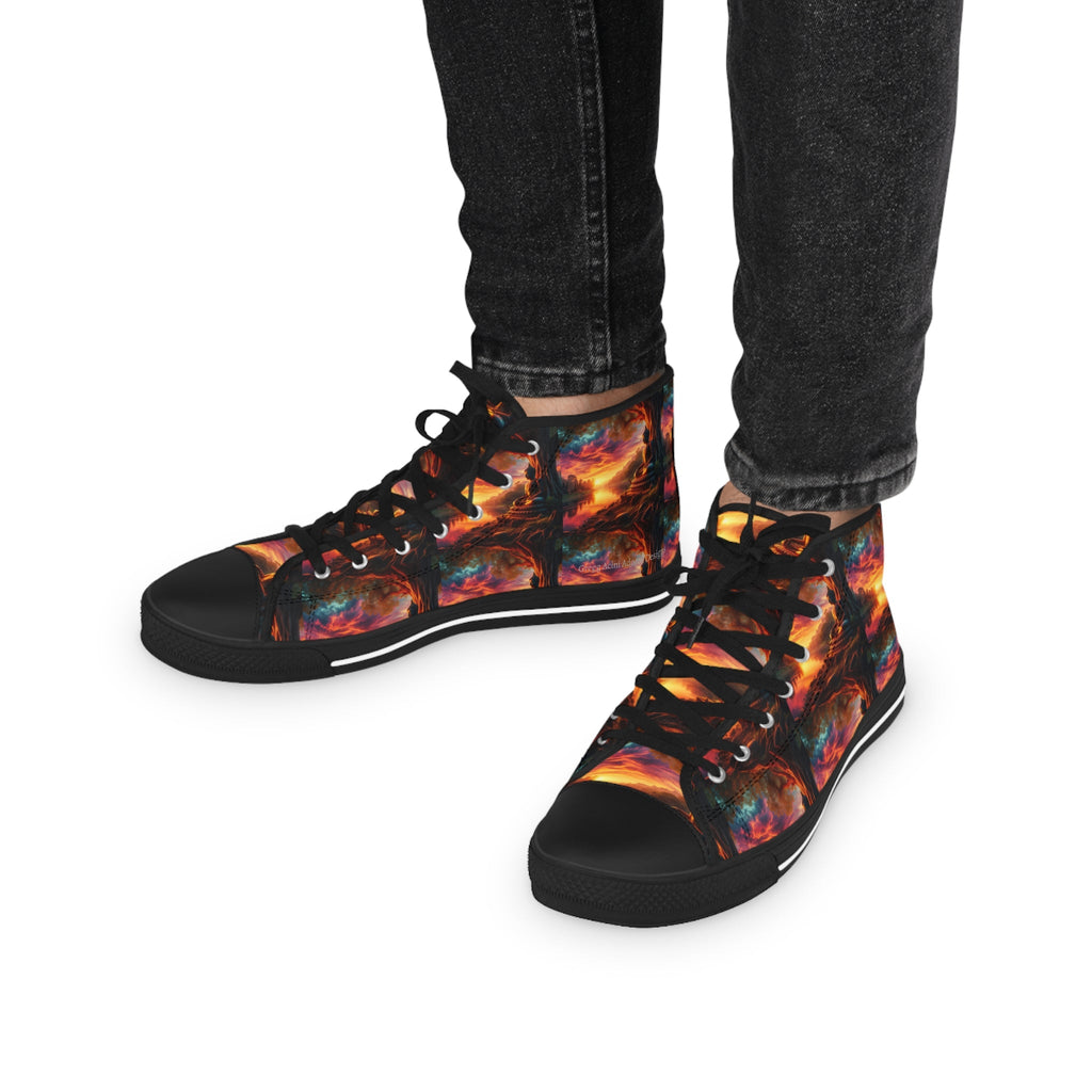 Tranquility Artistic High Top Sneakers by Gregg Acini Adoree Designs - Gregg Acini Adoree Designs - Shoes