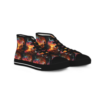 Tranquility Artistic High Top Sneakers by Gregg Acini Adoree Designs - Gregg Acini Adoree Designs - Shoes