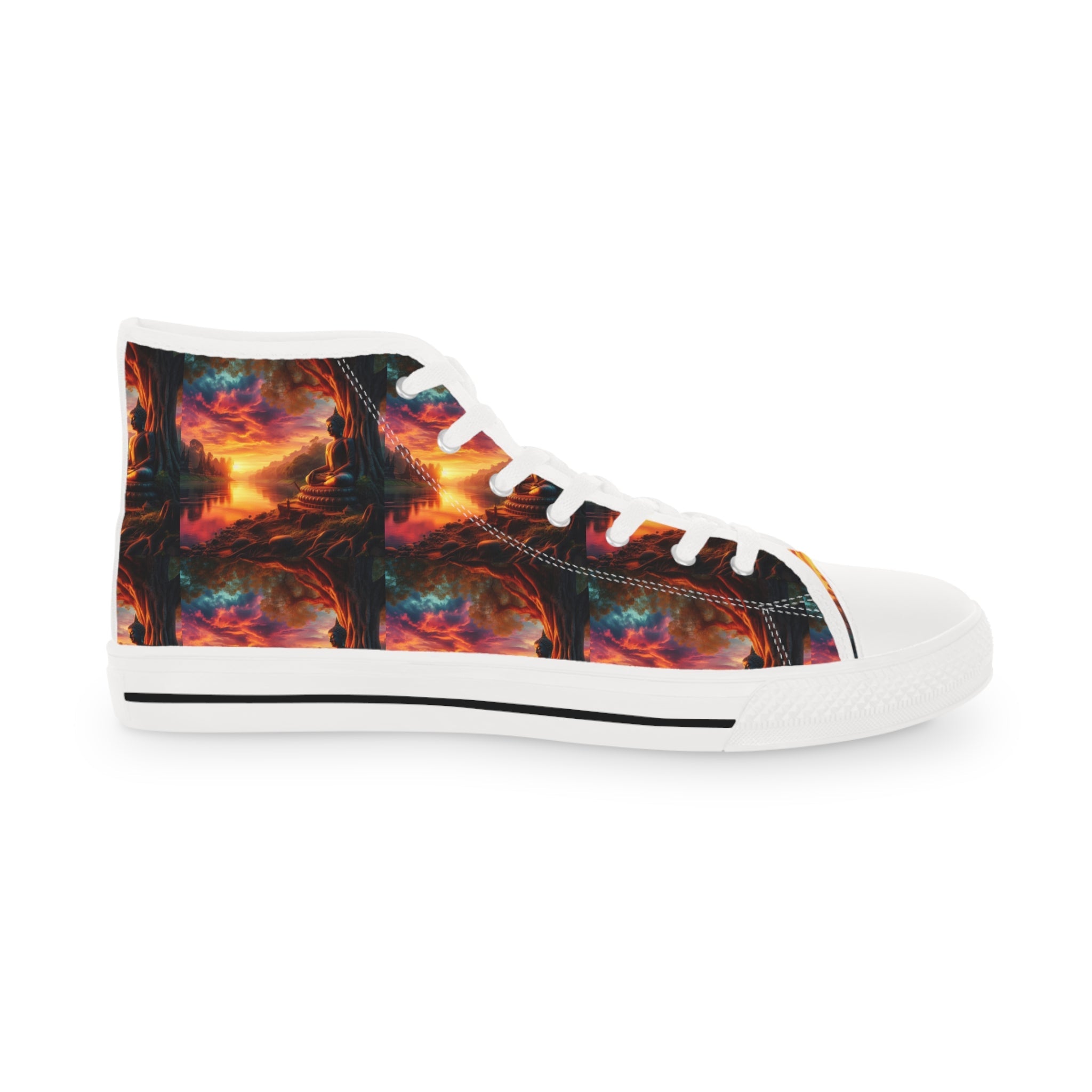Tranquility Artistic High Top Sneakers by Gregg Acini Adoree Designs - Gregg Acini Adoree Designs - Shoes
