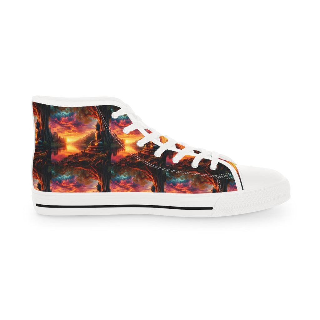 Tranquility Artistic High Top Sneakers by Gregg Acini Adoree Designs - Gregg Acini Adoree Designs - Shoes