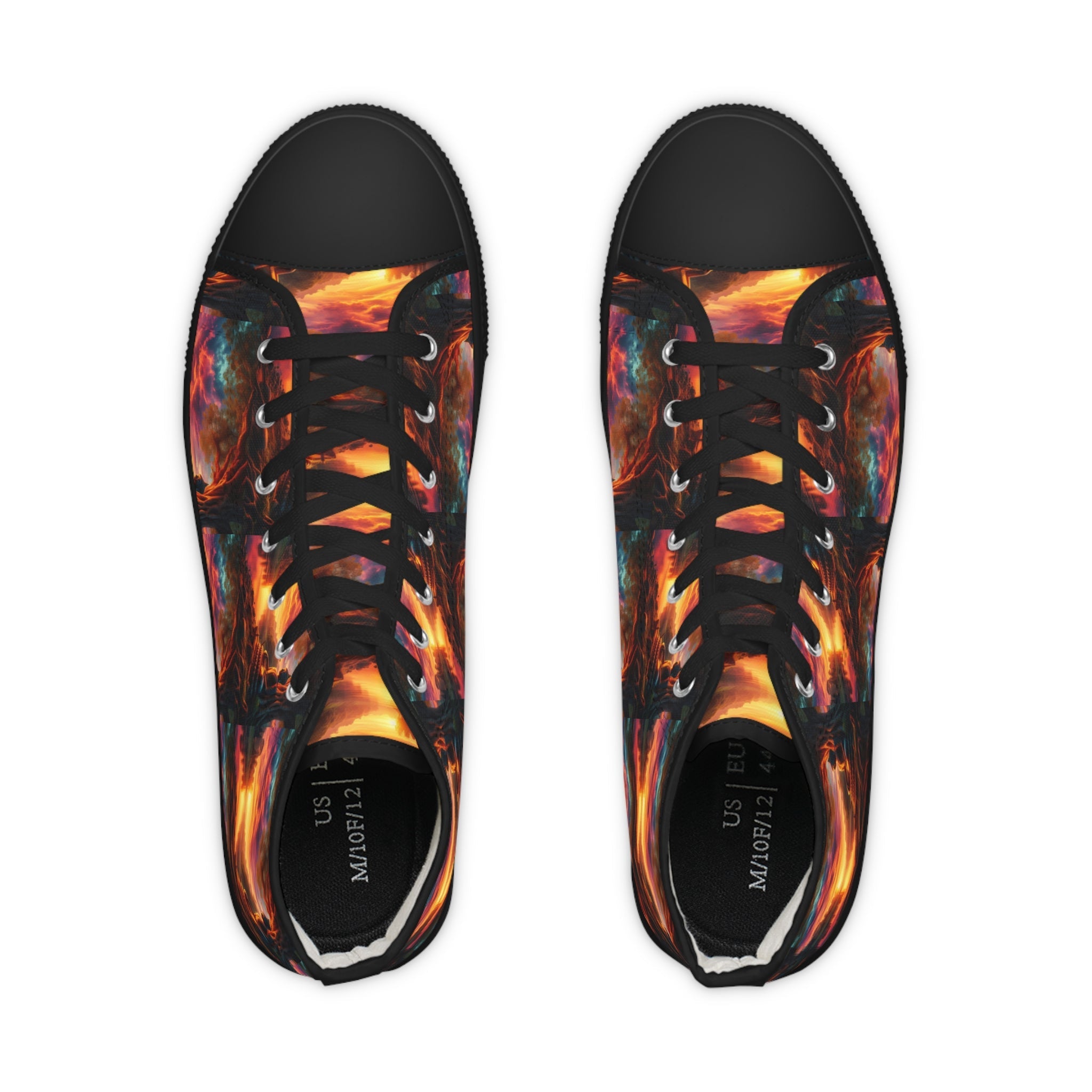 Tranquility Artistic High Top Sneakers by Gregg Acini Adoree Designs - Gregg Acini Adoree Designs - Shoes