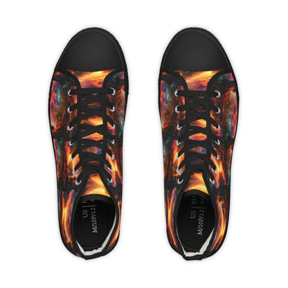 Tranquility Artistic High Top Sneakers by Gregg Acini Adoree Designs - Gregg Acini Adoree Designs - Shoes