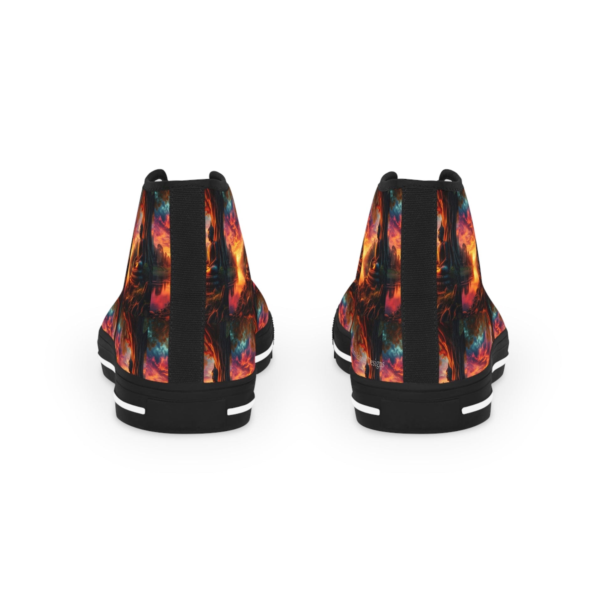 Tranquility Artistic High Top Sneakers by Gregg Acini Adoree Designs - Gregg Acini Adoree Designs - Shoes