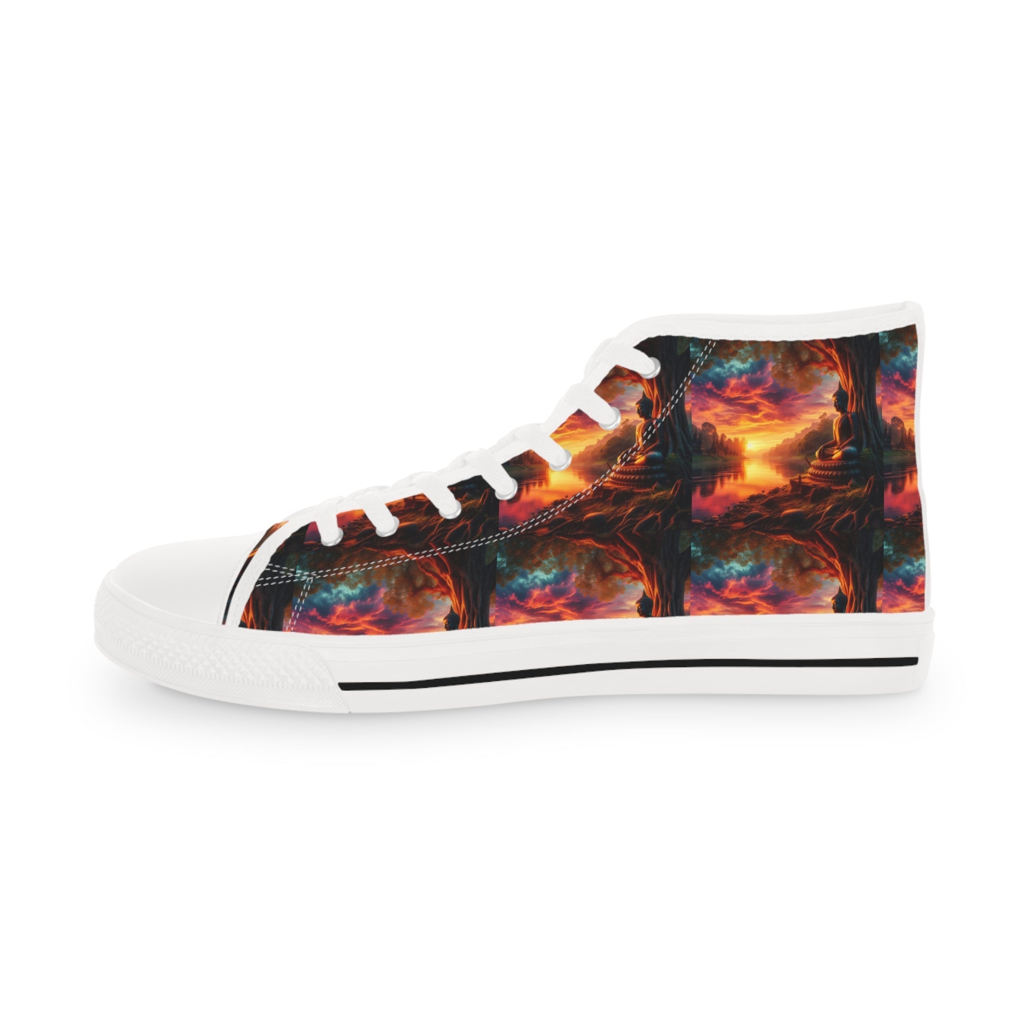 Tranquility Artistic High Top Sneakers by Gregg Acini Adoree Designs - Gregg Acini Adoree Designs - Shoes