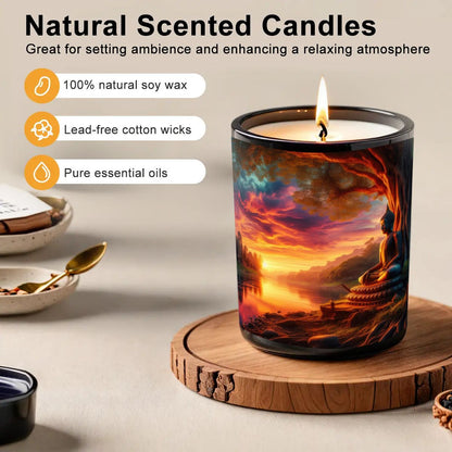 Tranquility Black Jar Scented Candle (6oz) - Gregg Acini Adoree Designs - Candles