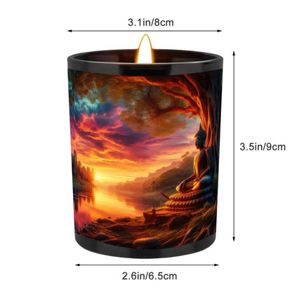 Tranquility Black Jar Scented Candle (6oz) - Gregg Acini Adoree Designs - Candles