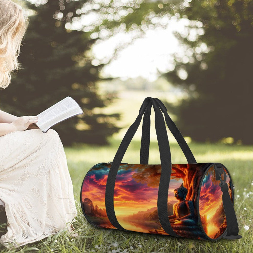 Tranquility Cylinder Duffel Bag Large Capacity - Gregg Acini Adoree Designs - Luggage