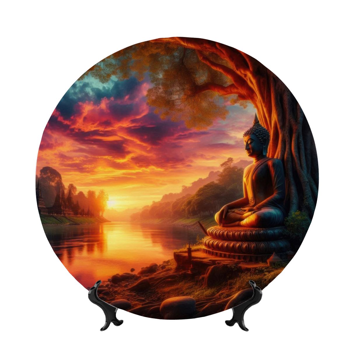 Tranquility Decorative Plate - Gregg Acini Adoree Designs - Decorative Plates