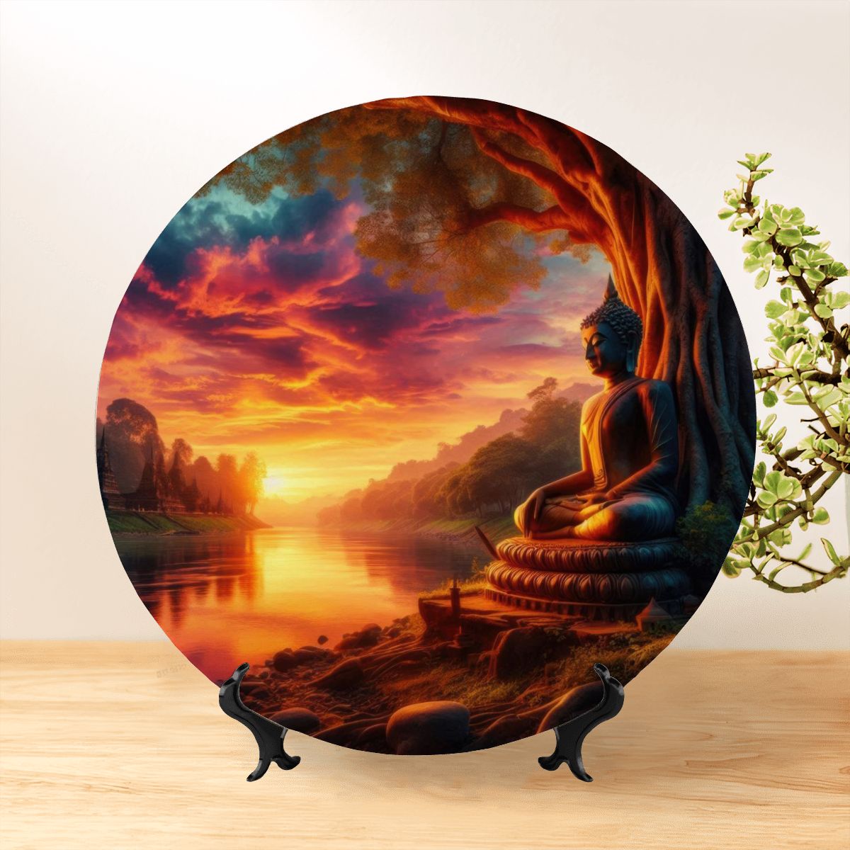 Tranquility Decorative Plate - Gregg Acini Adoree Designs - Decorative Plates