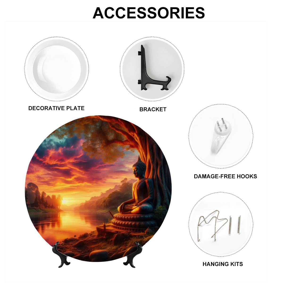 Tranquility Decorative Plate - Gregg Acini Adoree Designs - Decorative Plates