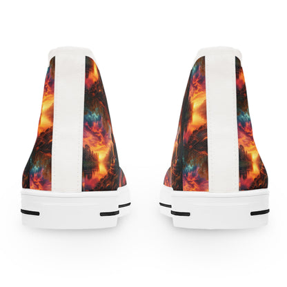 Tranquility High Top Sneakers for Women's Sizes - Gregg Acini Adoree Designs - Shoes