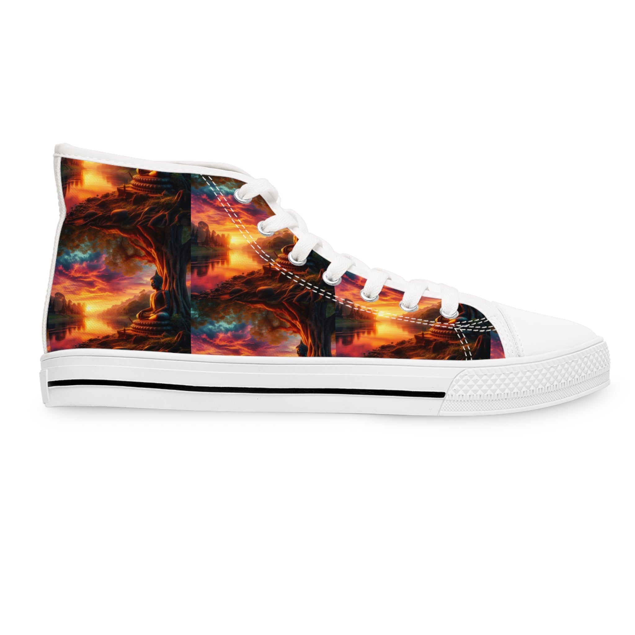 Tranquility High Top Sneakers for Women's Sizes - Gregg Acini Adoree Designs - Shoes