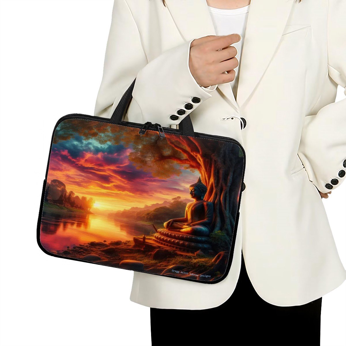 Tranquility Laptop Bag - Gregg Acini Adoree Designs - Computer Bag