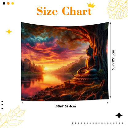 Tranquility Lightweight Wall Tapestry (Fabric Wall Hanging - USA) - Gregg Acini Adoree Designs - Wall Coverings