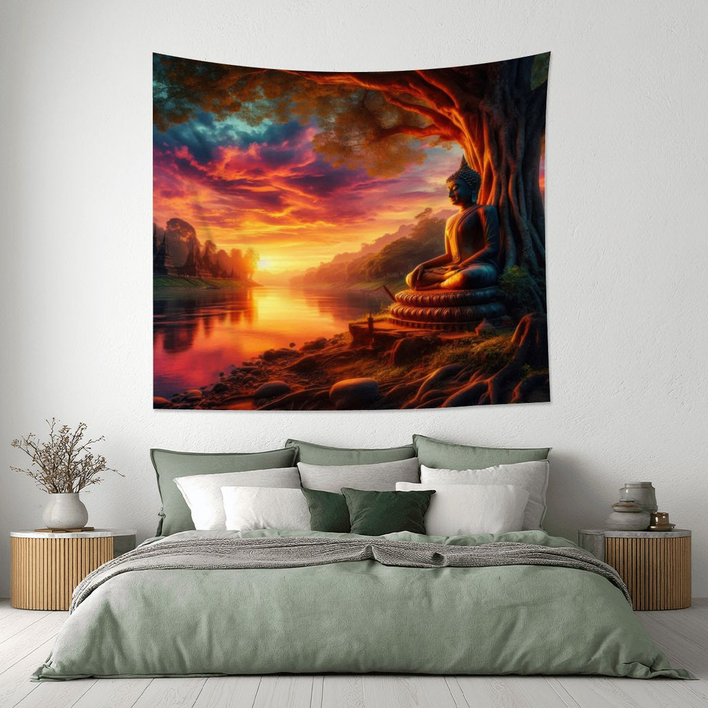 Tranquility Lightweight Wall Tapestry (Fabric Wall Hanging - USA) - Gregg Acini Adoree Designs - Wall Coverings