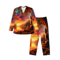 Tranquility Long Sleeved Pajamas for Men Set - Gregg Acini Adoree Designs - Men's Pajamas