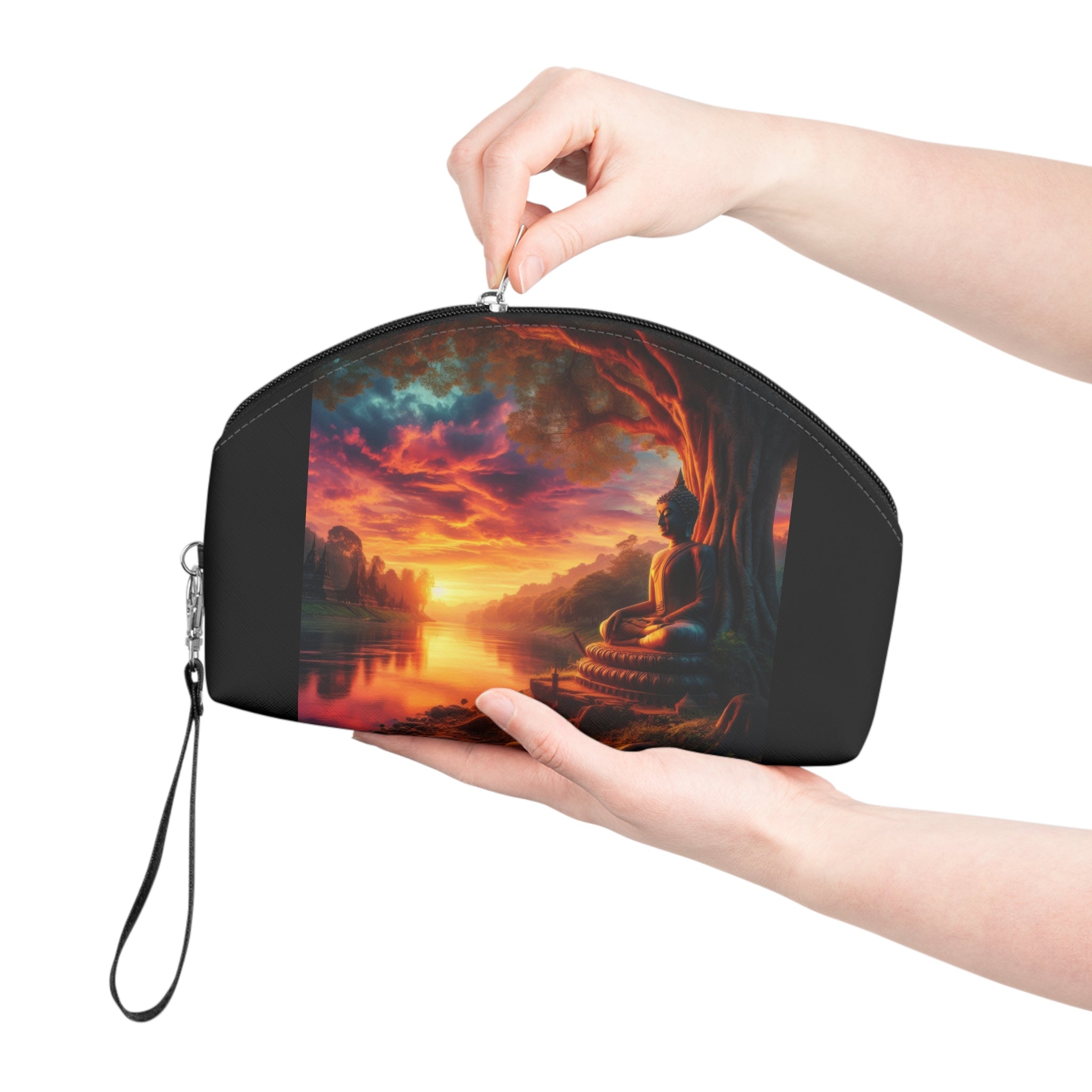 Tranquility Makeup Bag – Cosmetic Pouch - Gregg Acini Adoree Designs - Bags