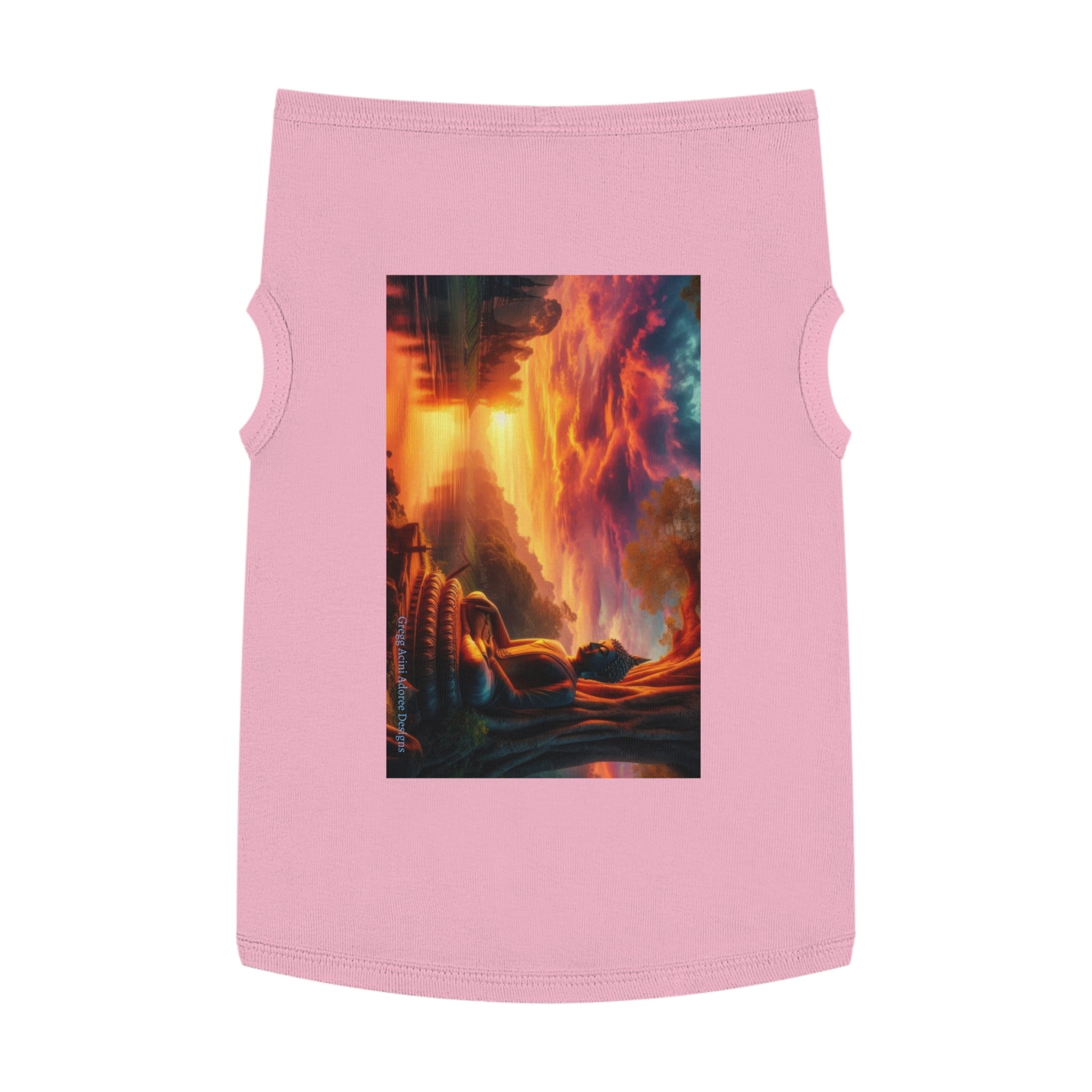 Tranquility Pet Tank Top by Gregg Acini Adoree Designs - Gregg Acini Adoree Designs - Pets