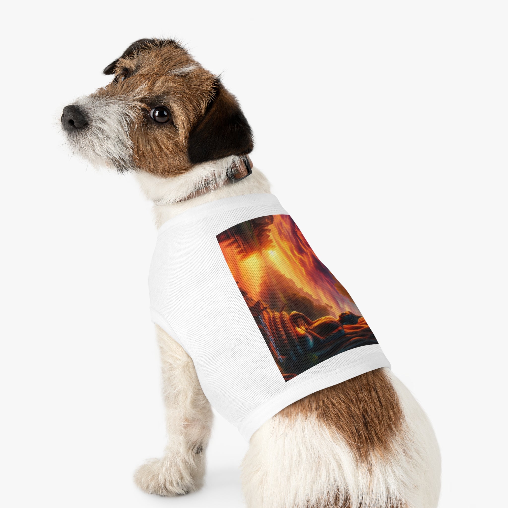 Tranquility Pet Tank Top by Gregg Acini Adoree Designs - Gregg Acini Adoree Designs - Pets