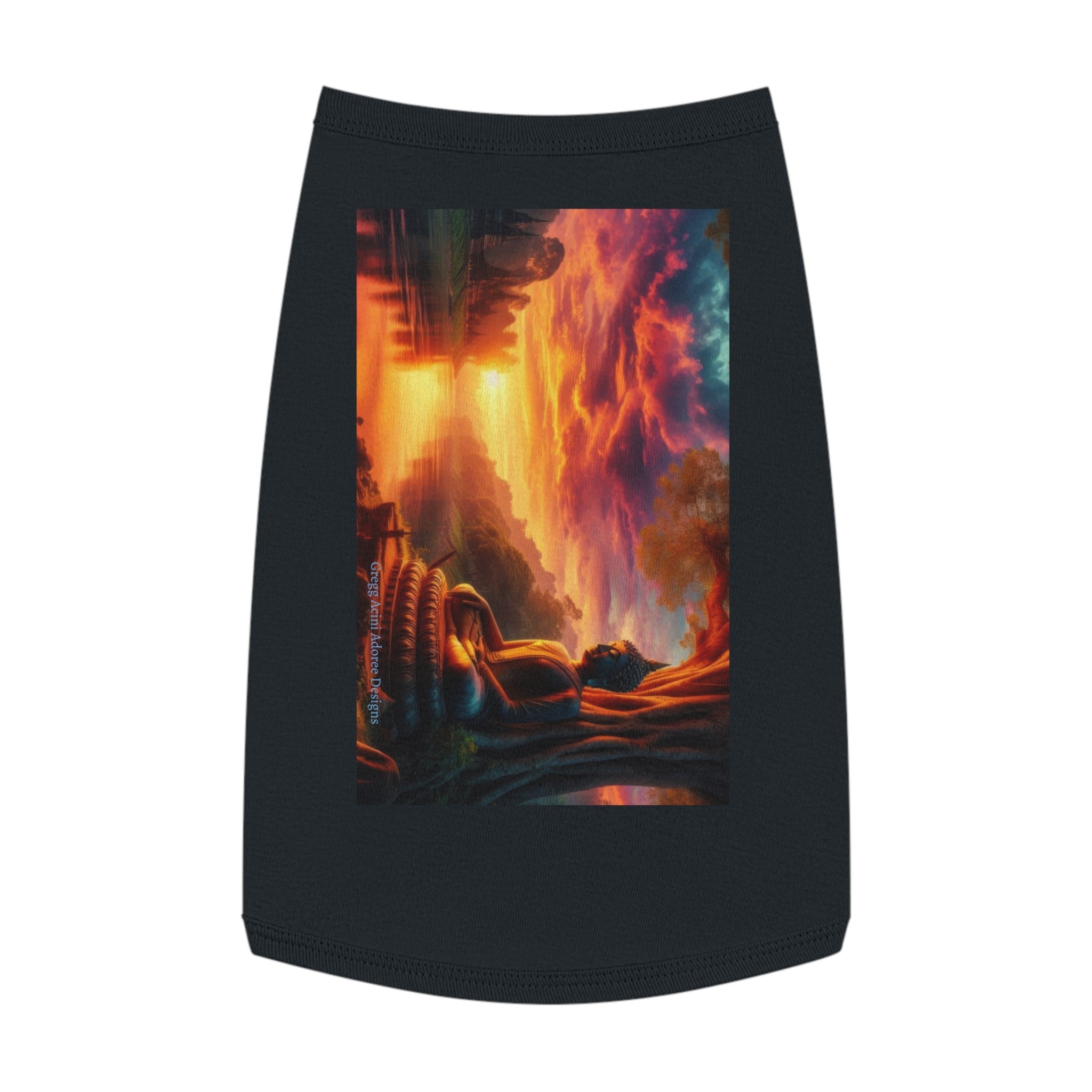 Tranquility Pet Tank Top by Gregg Acini Adoree Designs - Gregg Acini Adoree Designs - Pets