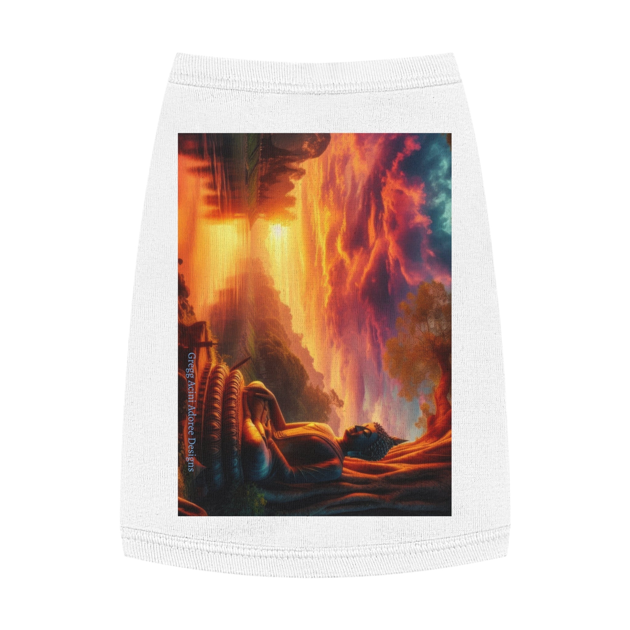 Tranquility Pet Tank Top by Gregg Acini Adoree Designs - Gregg Acini Adoree Designs - Pets