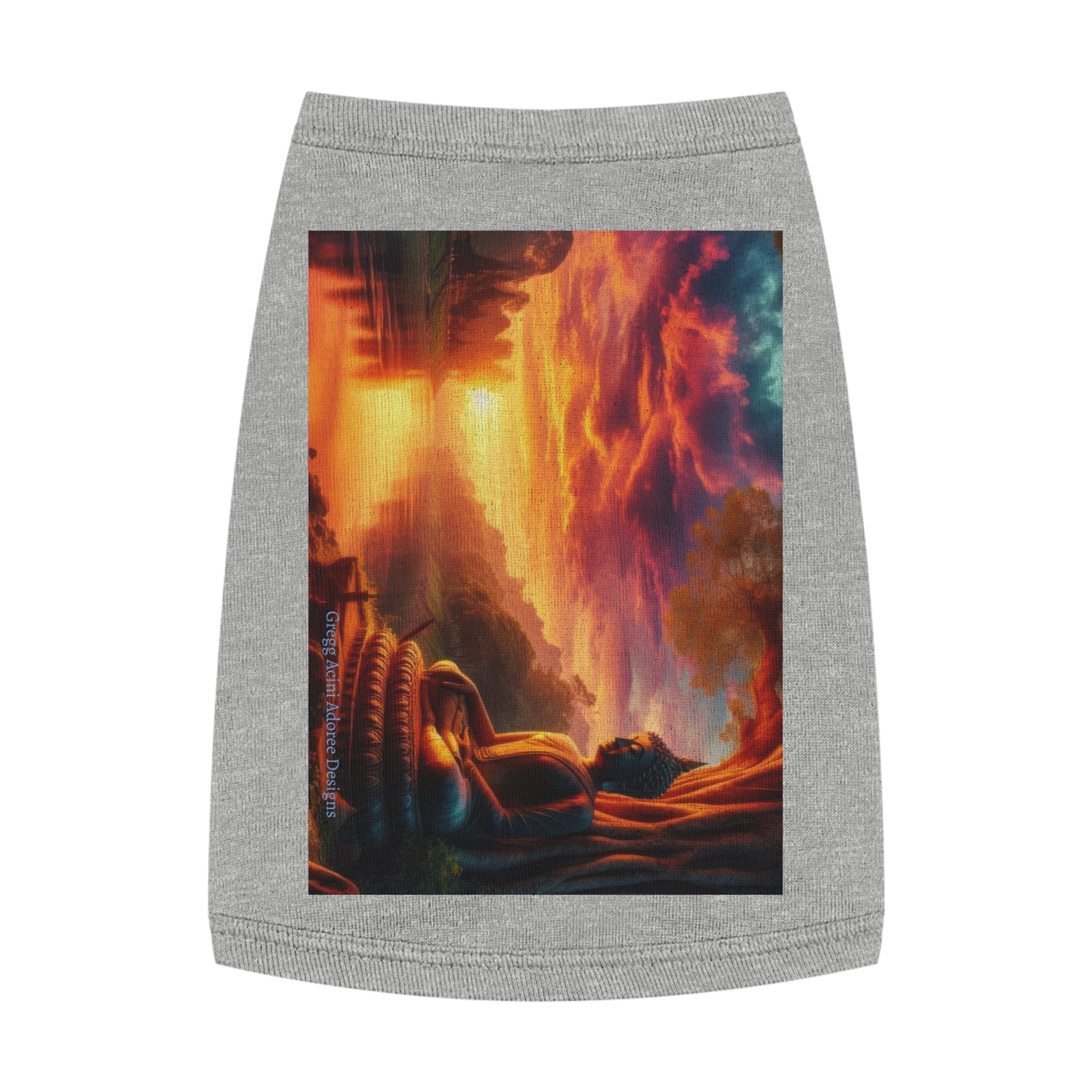 Tranquility Pet Tank Top by Gregg Acini Adoree Designs - Gregg Acini Adoree Designs - Pets