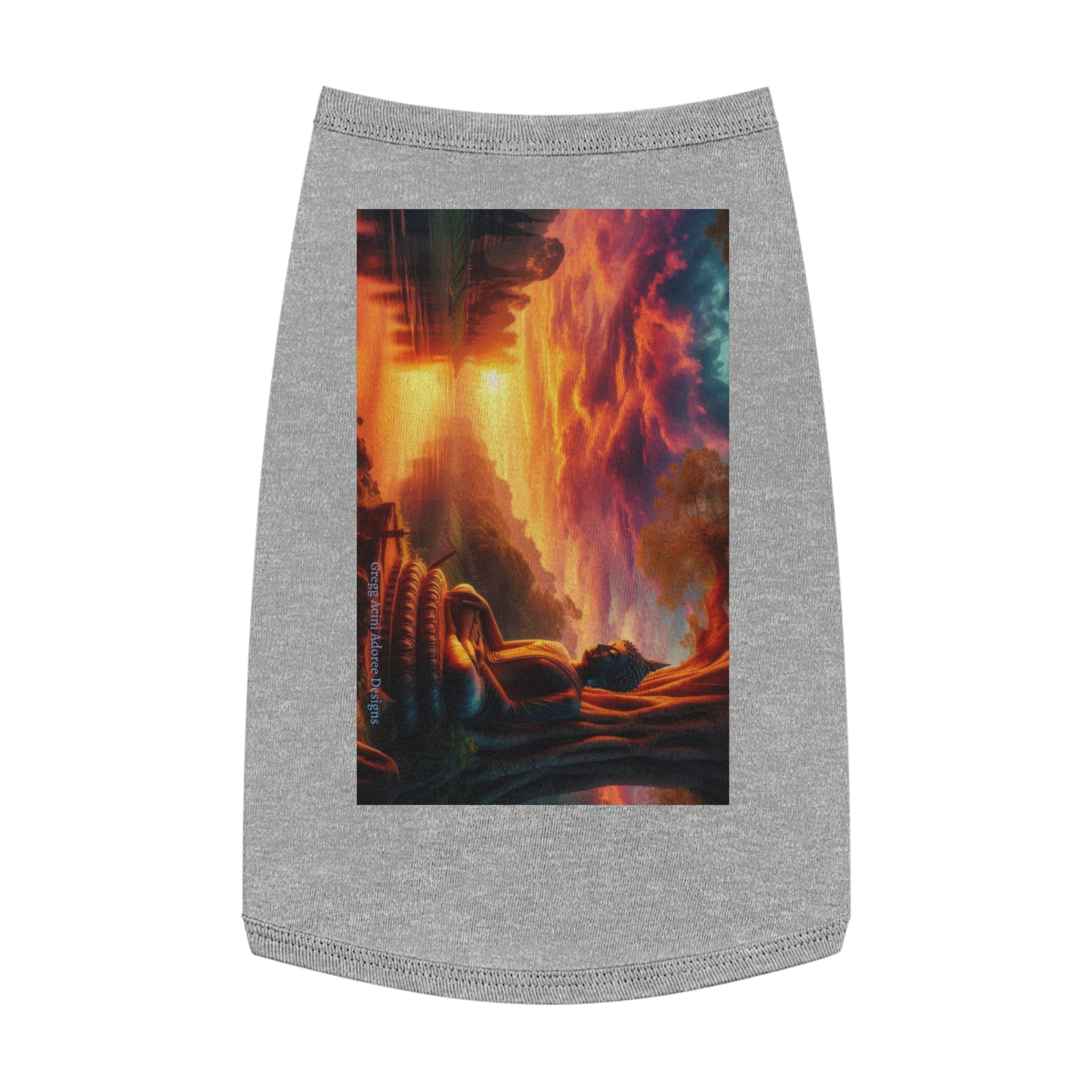 Tranquility Pet Tank Top by Gregg Acini Adoree Designs - Gregg Acini Adoree Designs - Pets