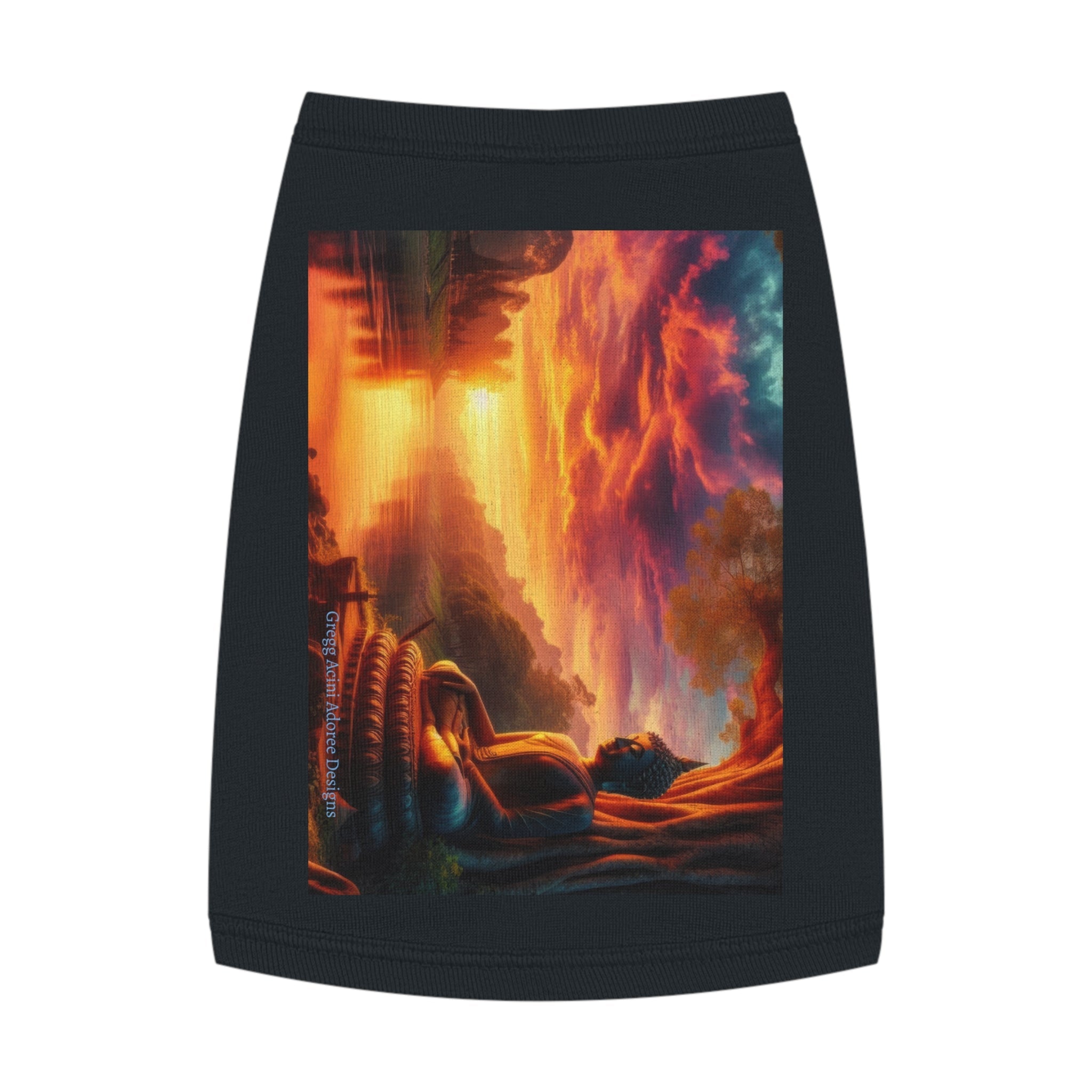 Tranquility Pet Tank Top by Gregg Acini Adoree Designs - Gregg Acini Adoree Designs - Pets