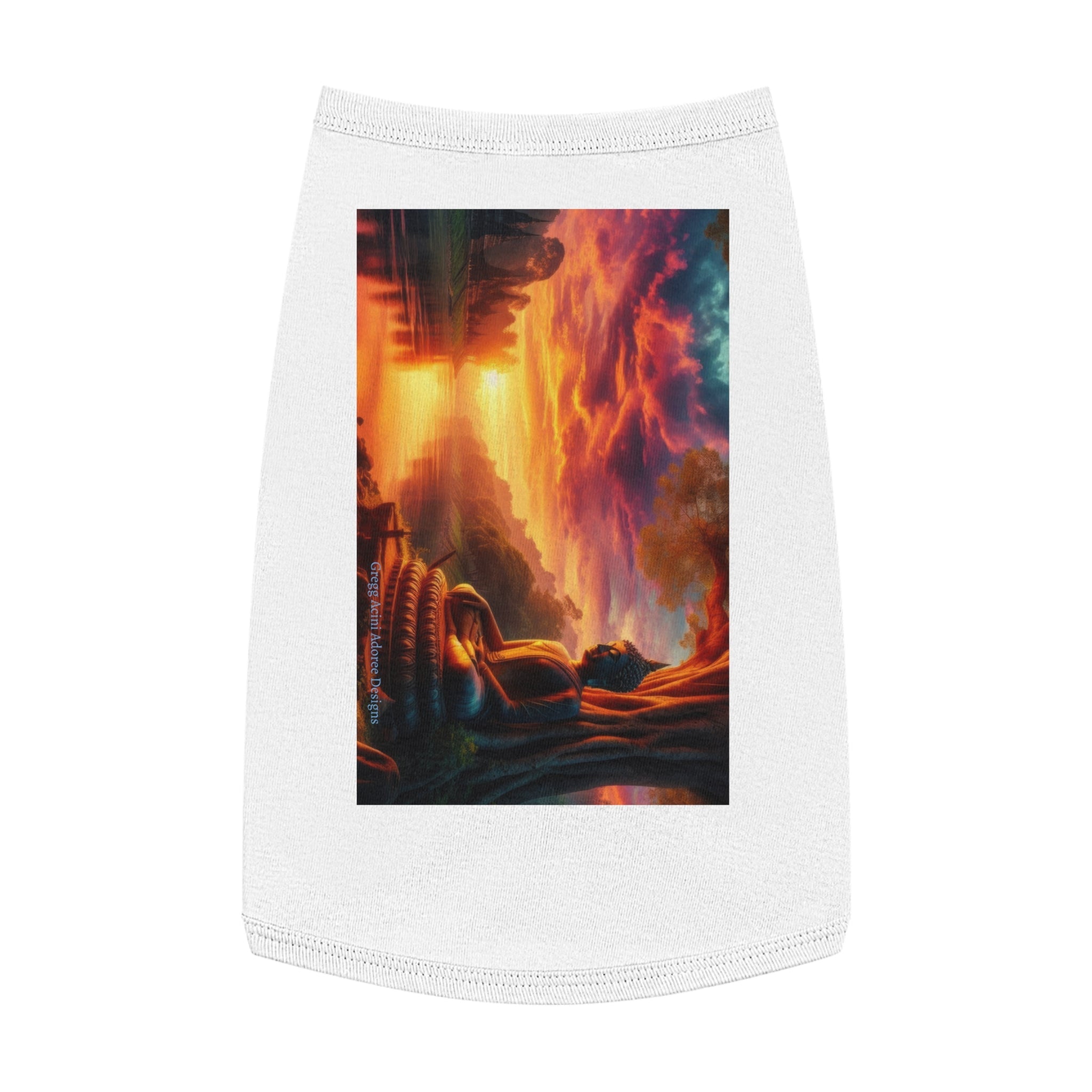 Tranquility Pet Tank Top by Gregg Acini Adoree Designs - Gregg Acini Adoree Designs - Pets