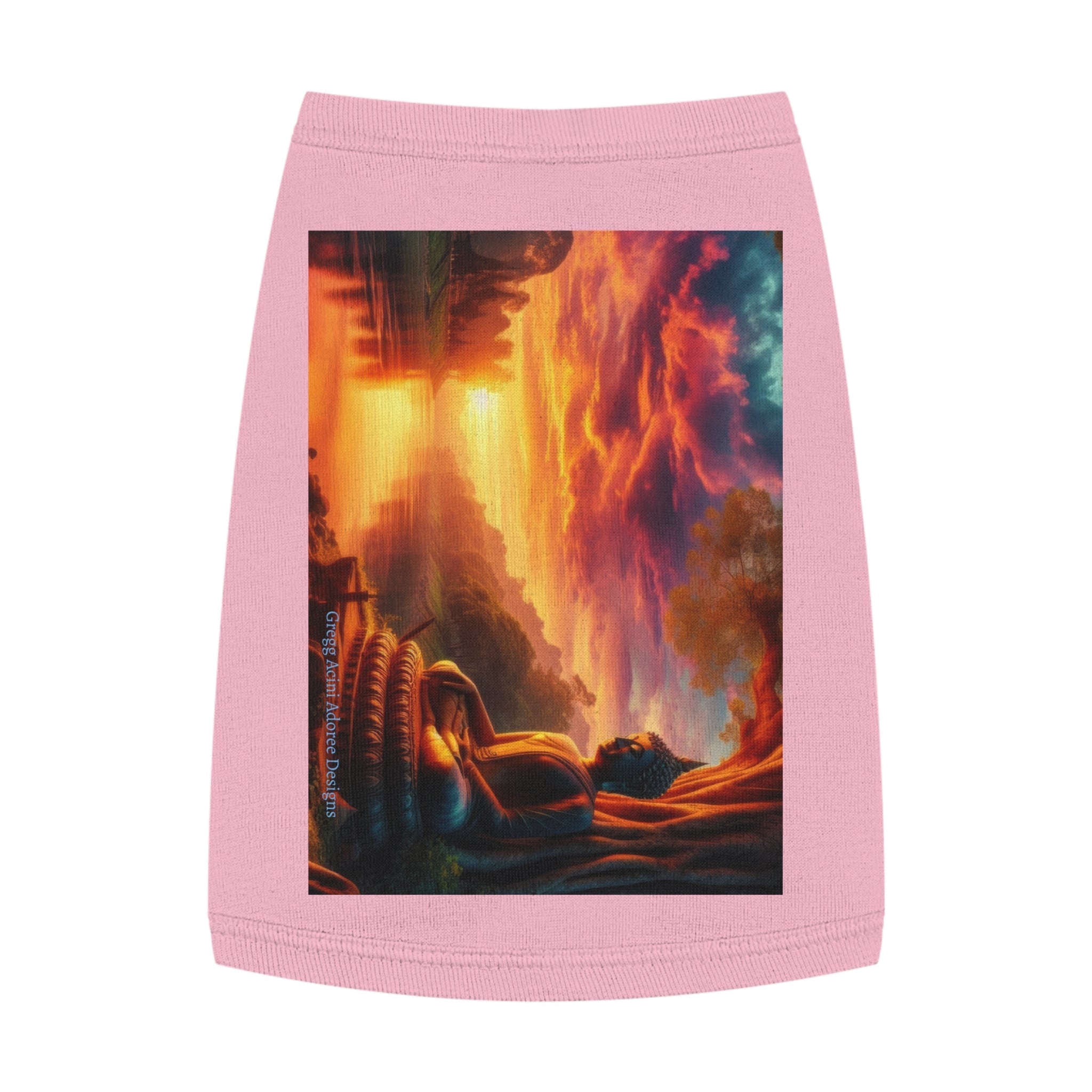 Tranquility Pet Tank Top by Gregg Acini Adoree Designs - Gregg Acini Adoree Designs - Pets